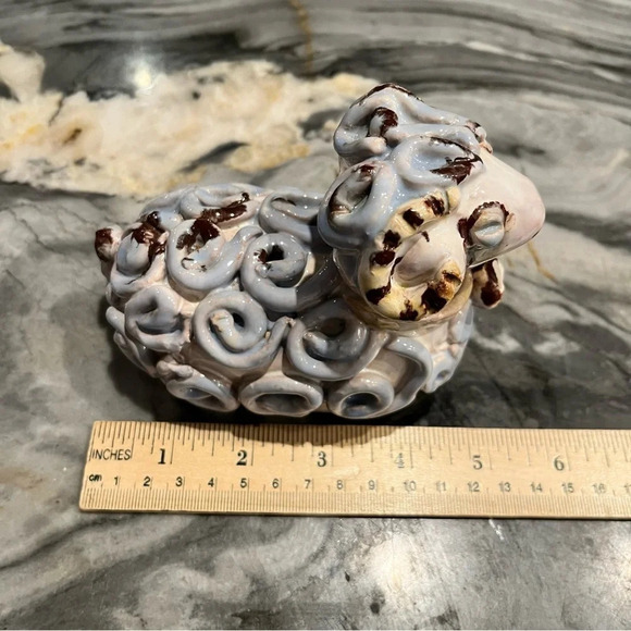 Studio Pottery Handmade Ram Figure Sculpture Capricorn Aries - Picture 9 of 11